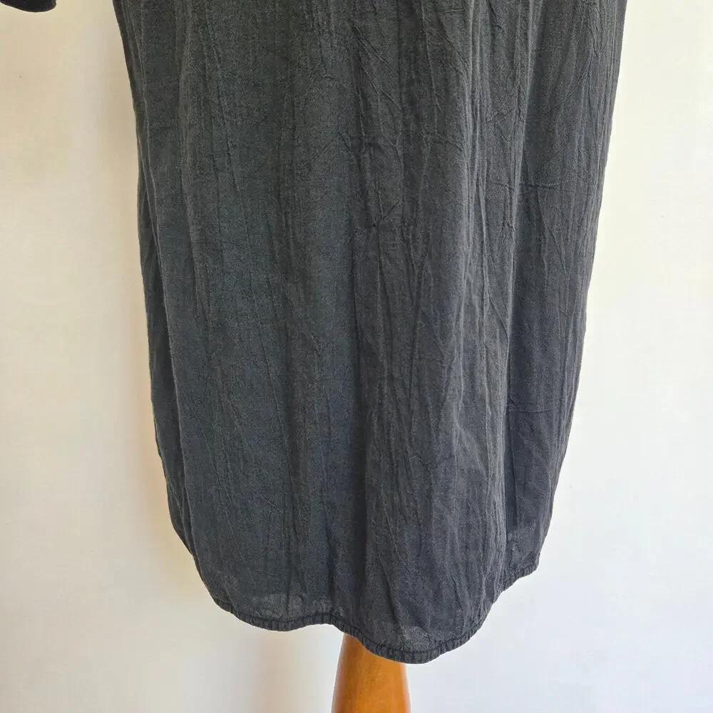 Standard James Perse Shirt Dress Gray Long Sleeve Cotton Casual Women Large - Picture 9 of 14